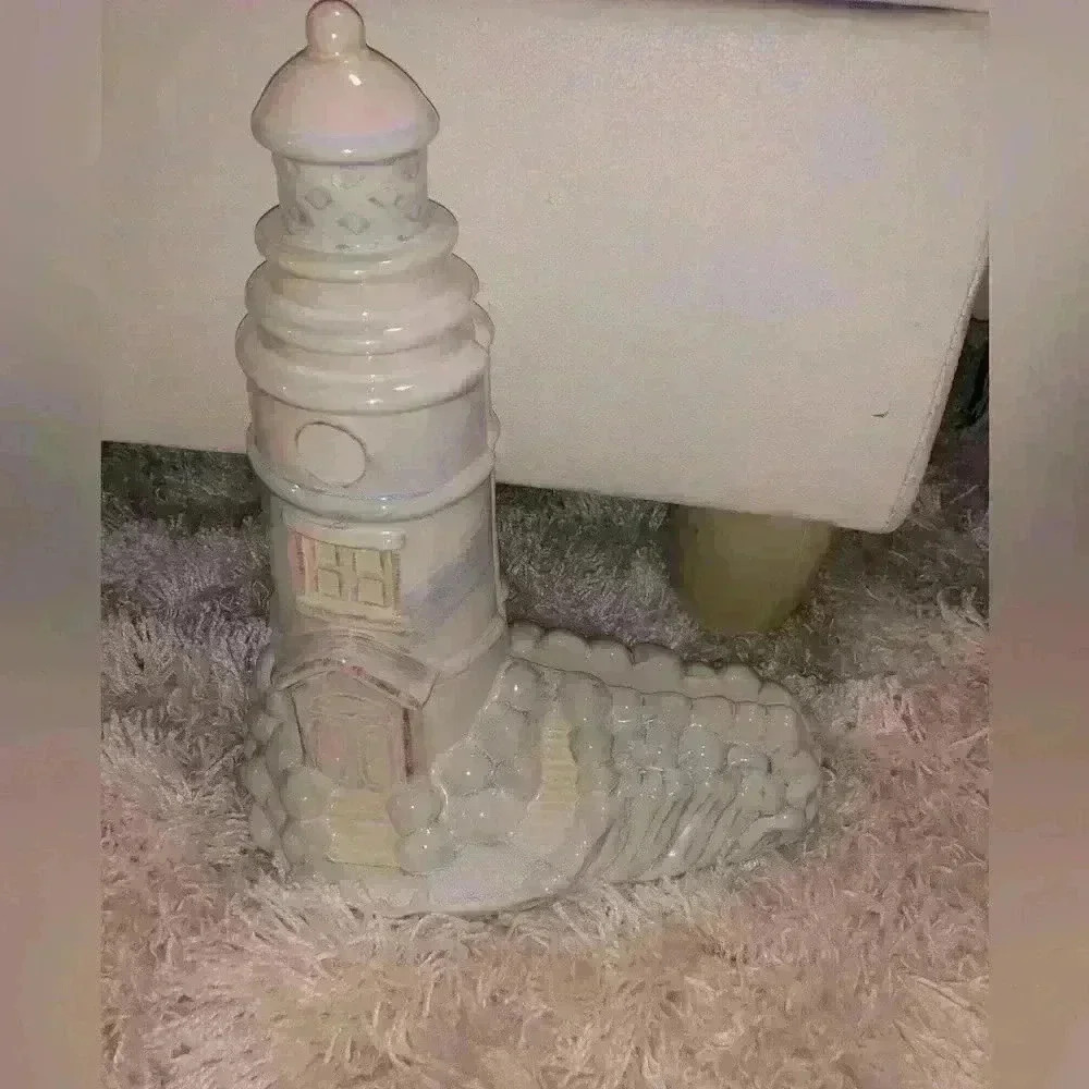 Vintage Lighthouse Sign Shoreline Collection Decor